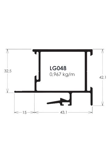 MONTANTE MÃO AMIGO - LG048 | 3 metros