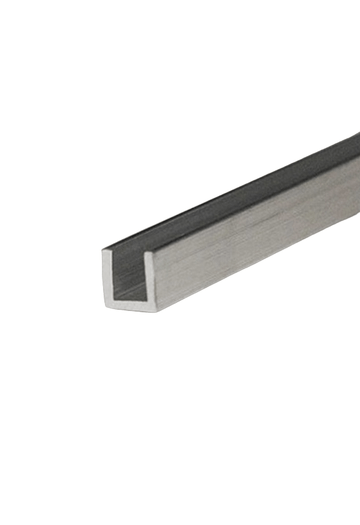 Perfil U de Alumínio 3" X 1" x 1/8"  (76.20mm x 25.40mm x 3.17mm) | 3M