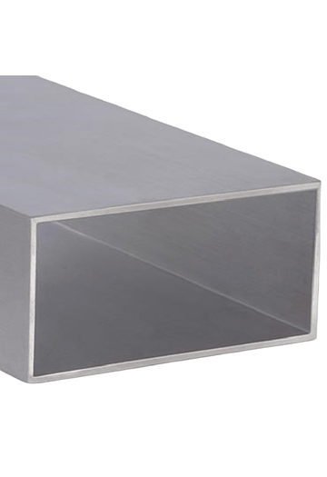Tubo retangular de alumínio 4" (101.60mm) x 2" (50.80mm) x 2mm